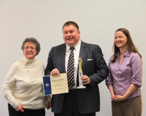 David Wilkins achieved first place in the Area Evaluation Contest