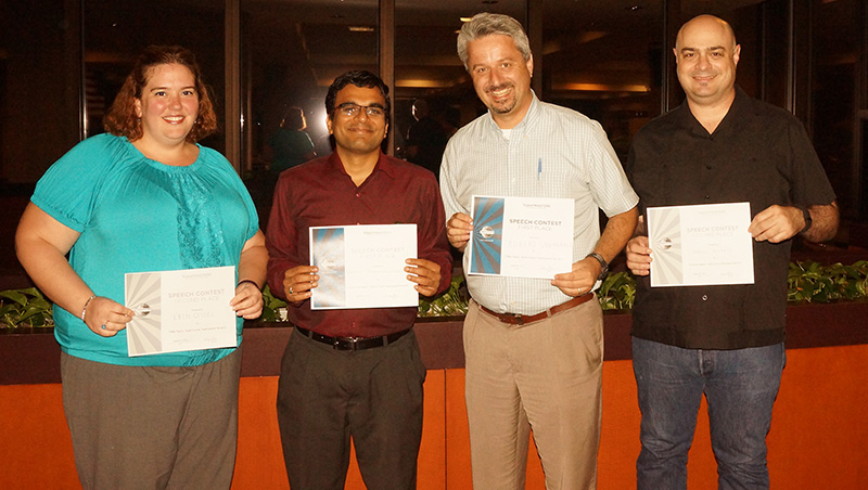 Winners of the Club International Speech Contests September 2, 2015